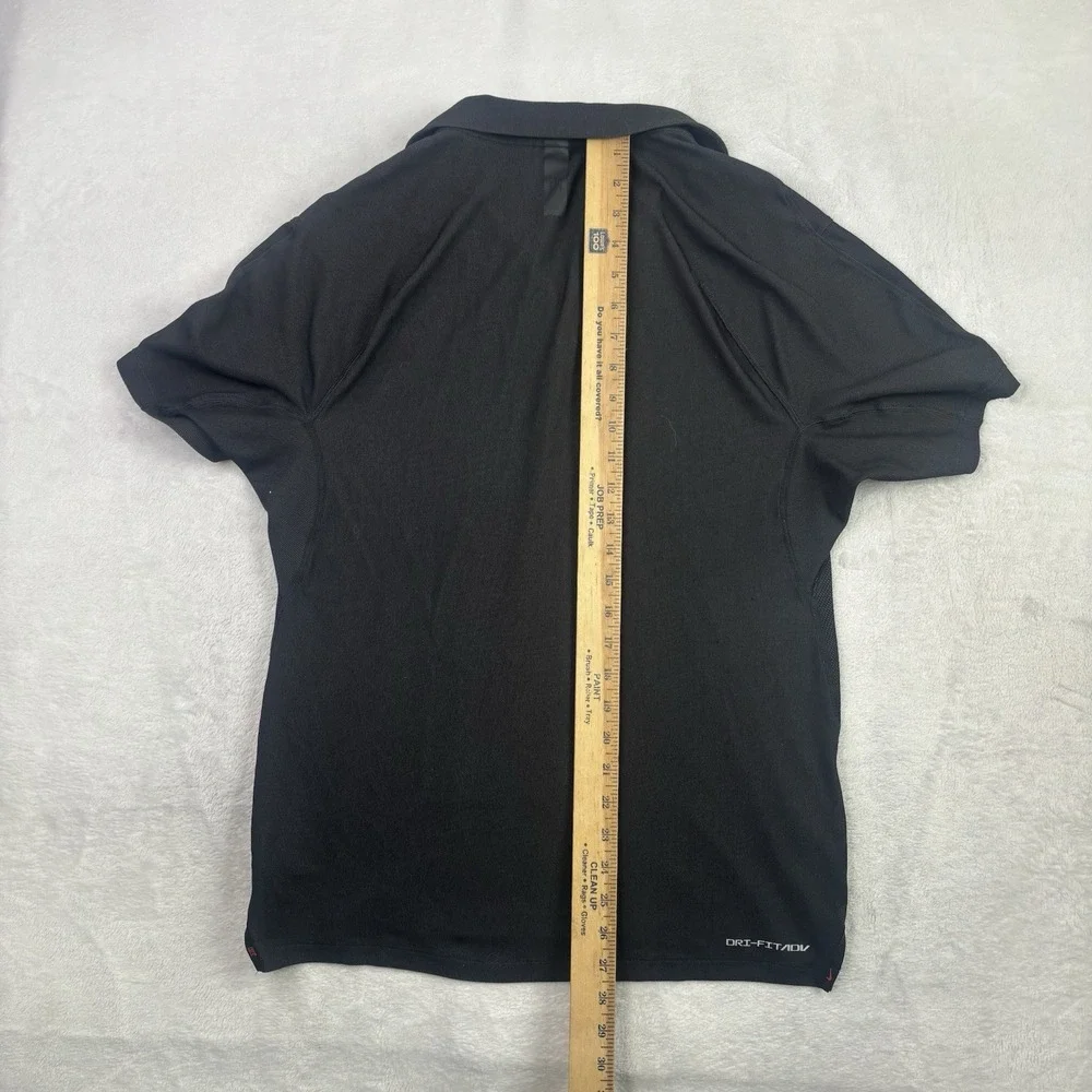 Nike Tiger Woods Collection Black Short Sleeve Collared Polo Golf Shirt Men's S
